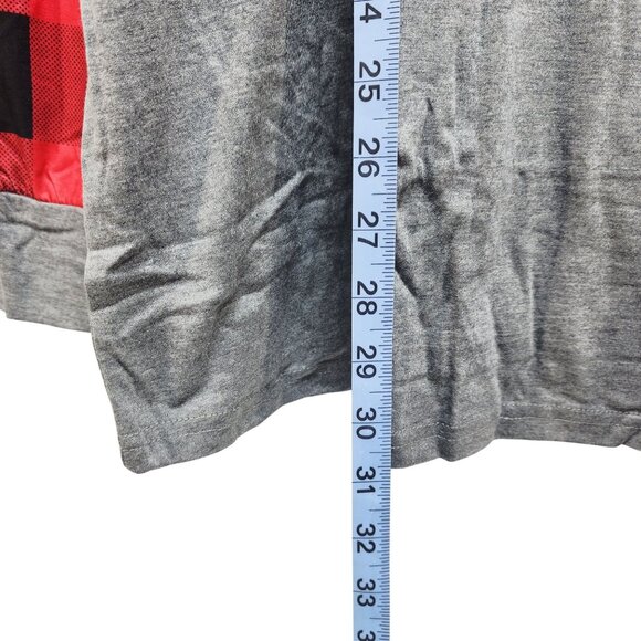 Plus Size Christmas Sweatshirt Womens Raglan Tee Buffalo Plaid & Leopard SZ 4XL - Picture 5 of 8